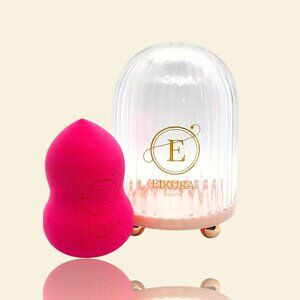 Beauty Blender with holder and Purple Tear Drop Sponge